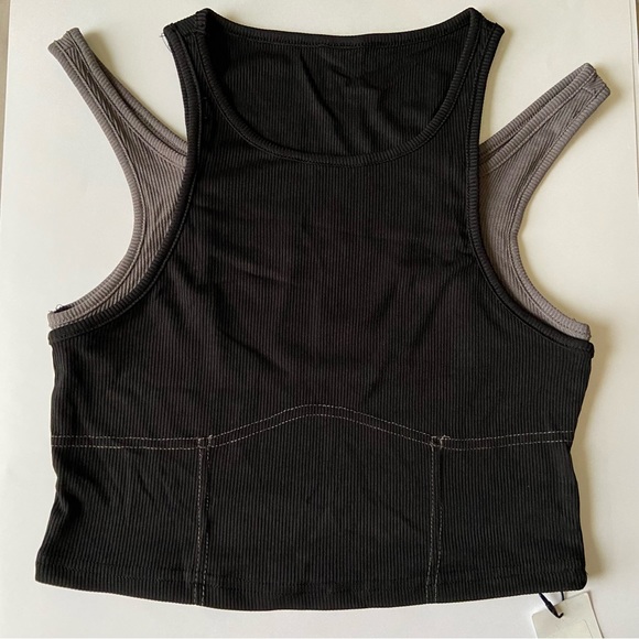 Cider Patchwork Contrast Stitch Tank Top - Picture 4 of 6